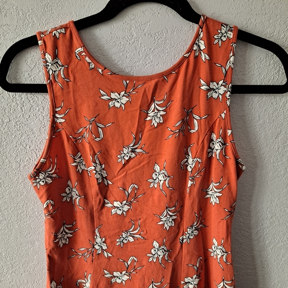 Forever 21 Burnt Orange Floral Dress - Picture 2 of 6